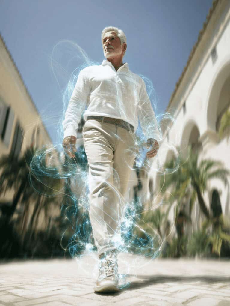 Confident man with restored energy after IV vitamin infusion therapy