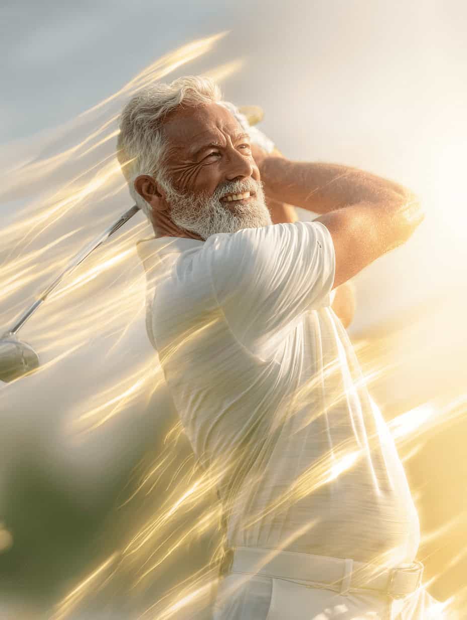 Golfer with improved performance after IV recovery infusion therapy