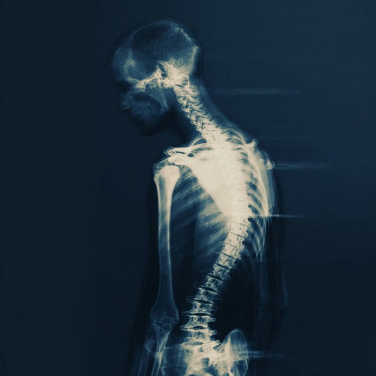 Spine anatomy showing disc and facet joint areas treated with regenerative medicine