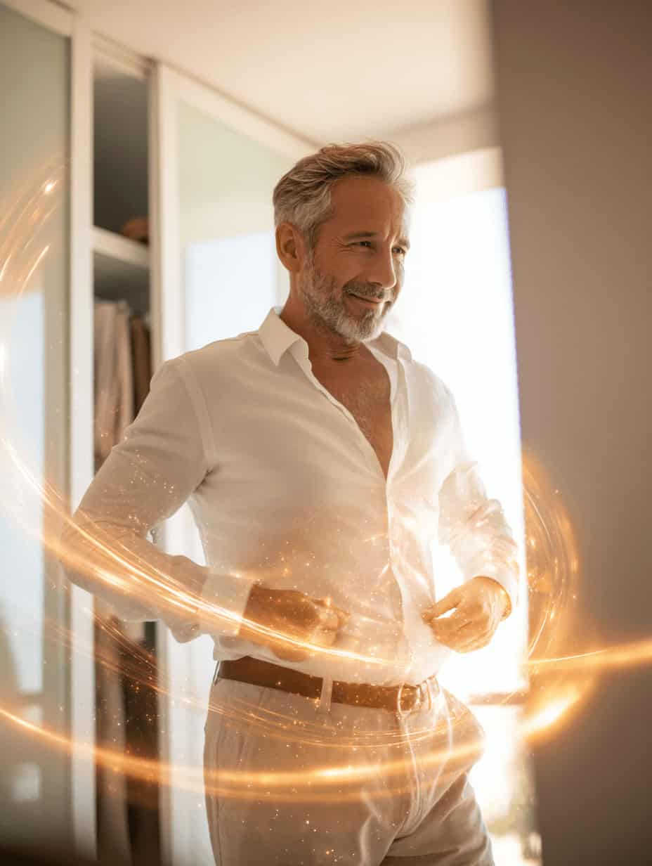 Patient achieving weight loss results with semaglutide and tirzepatide treatment